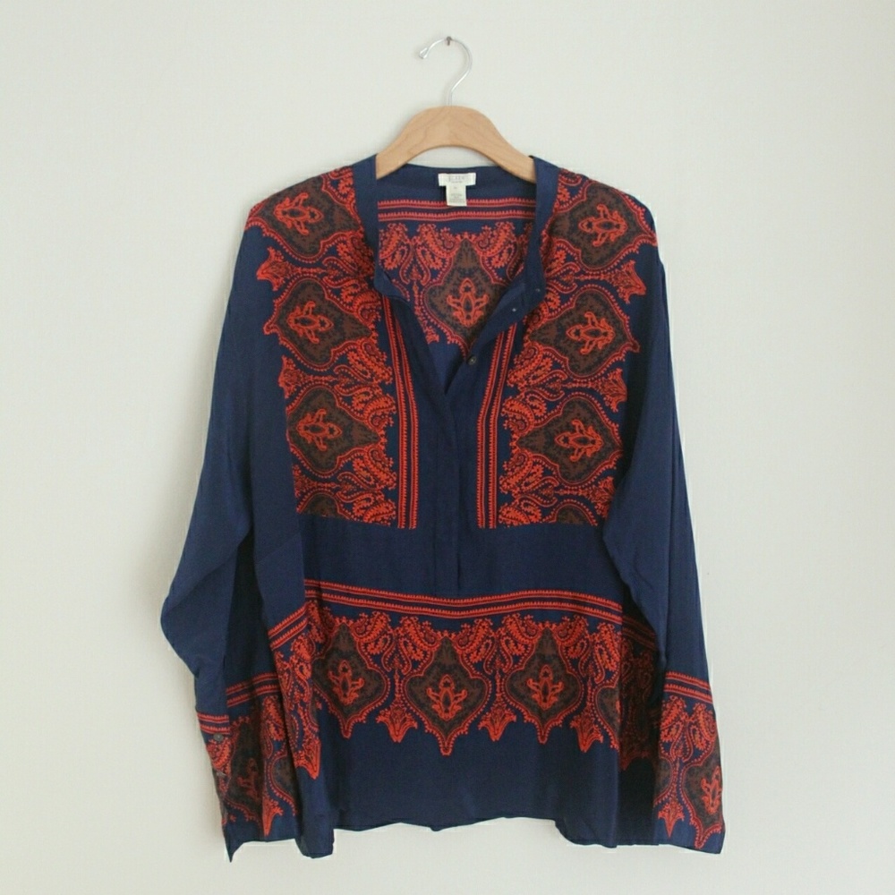 Silk J. Crew tunic
